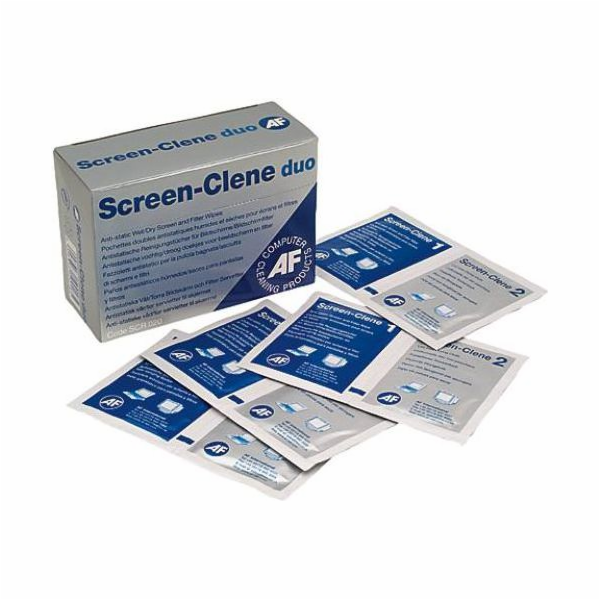 AF Screen-Clene Duo - Antistatické čistící ubrousky na ob...