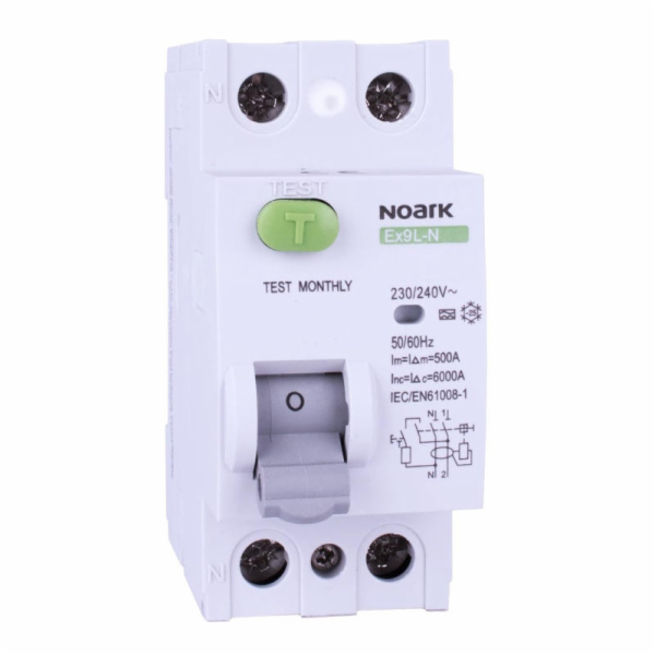 Noark Electric Ex9L-N 2P 25A AC 30mA Proudový chránič
