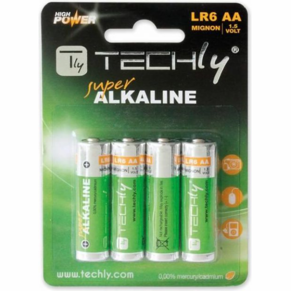 Baterie alkaliczne LR06 AA 4szt, (IBT-LR06T4B)
