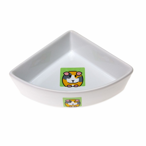Karlie Keramická rohová miska s motivem hlodavce  12-17cm...