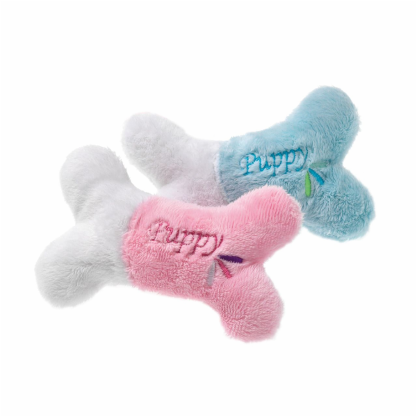 Karlie  Hračka plyšová pískací kost Puppy 13cm