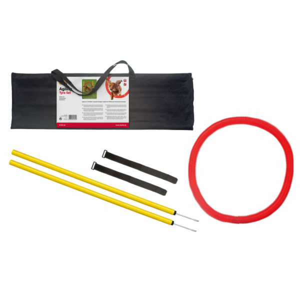 Karlie Agility překážka - kruh, žlutá/červená