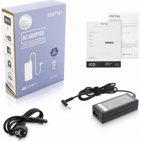 Síťový adaptér pro notebook Mitsu HP 19,5V 3,33A AC adapt...