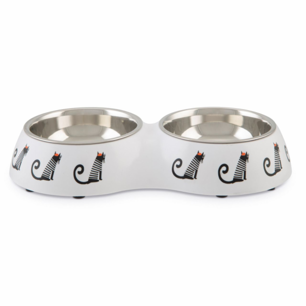 Beeztees Miska pro kočky MUZY bílá 27cm