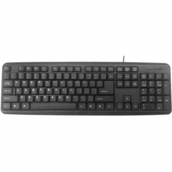 Gembird KB-U-103 klávesnice drátová černá US (KB-U-103)
