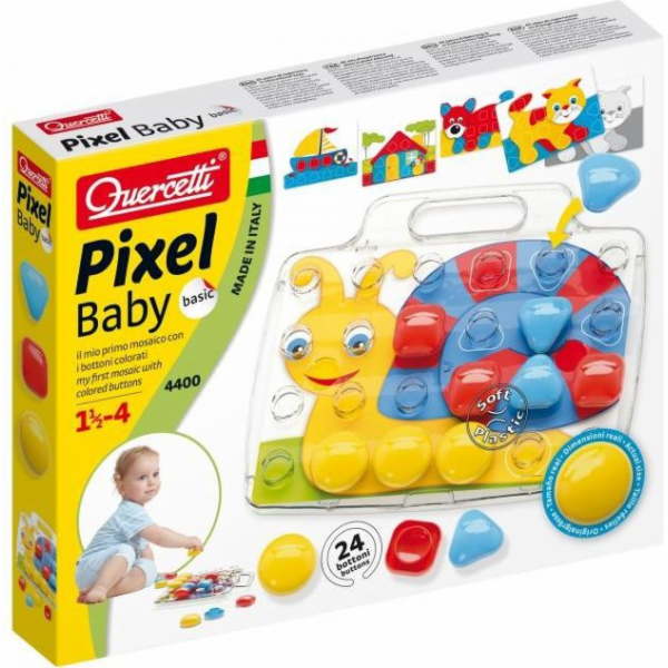 Quercetti Mosaic Pixel Baby Basic 24 kusů (591514)