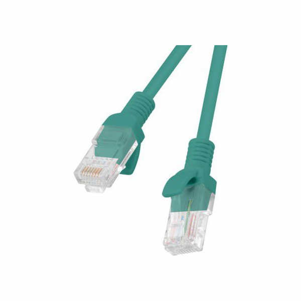 LANBERG Patch kabel CAT.5E UTP 3M zelený Fluke Passed  