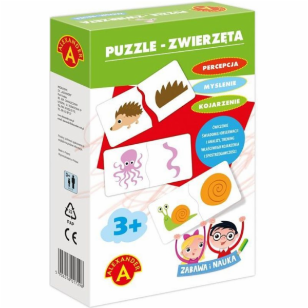 Alexander Puzzle Animals – zábava a učení (1832)