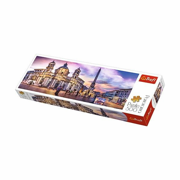 Puzzle Trefl, 500 dílků. Panorama – Piazza Navona, Řím (G...