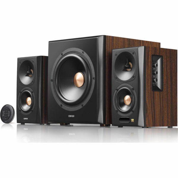 EDIFIER reproduktory S360DB, 155W, hnědá