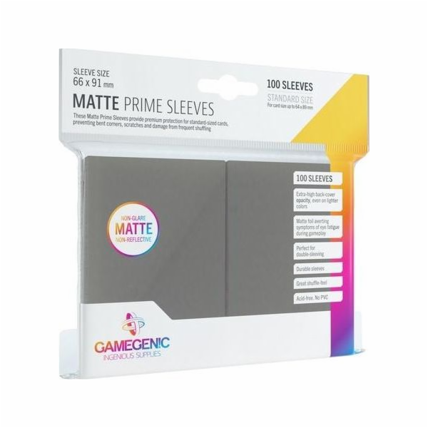 Rebel Gamegenic: Matte Prime CCG Sleeves 66x91mm Grey