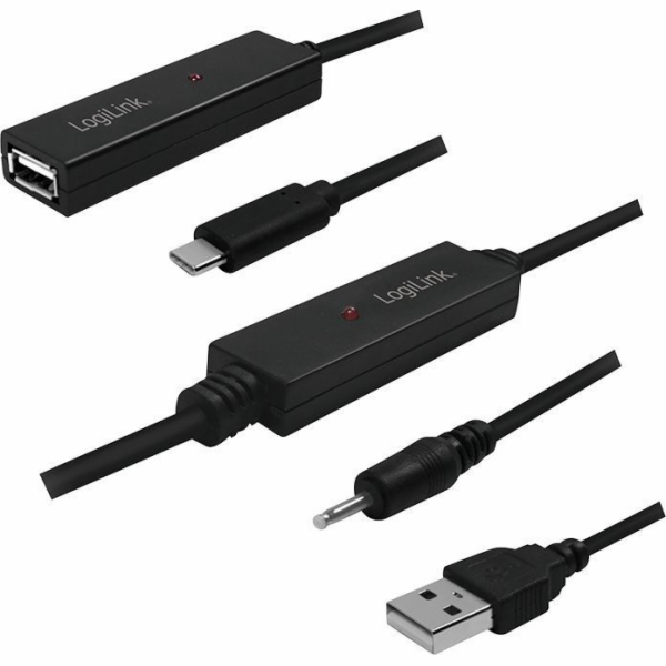 USB kabel LogiLink Active opakovací kabel USB 2.0, zásuvk...