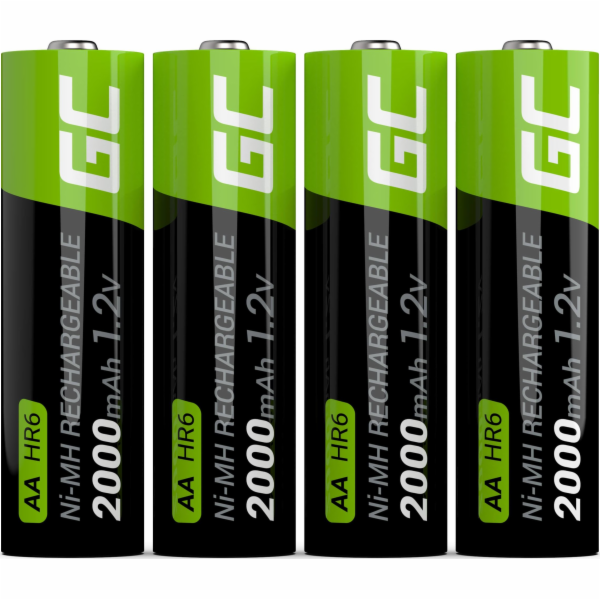 Green Cell dobíjecí AA / R6 2000mAh 4ks.