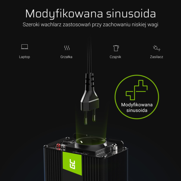 24V/230V 1000W/2000W Mod sinusový měnič