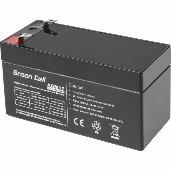 Green Cell AGM17 baterie do UPS Olověná (VRLA) 12 V 1,2 Ah