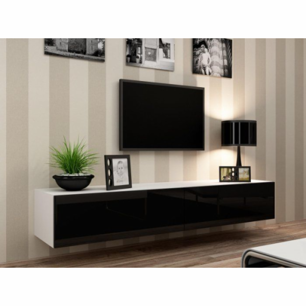 Cama RTV VIGO180 b/c televizní stolek/nábytek k multimedi...