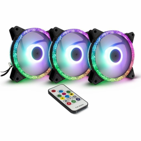 Argus RS-07 RGB Set120x120x25, Gehäuselüfter