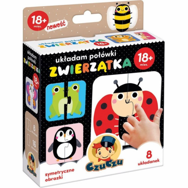 Czuczu Puzzle Urovnávám tyče - zvířátka