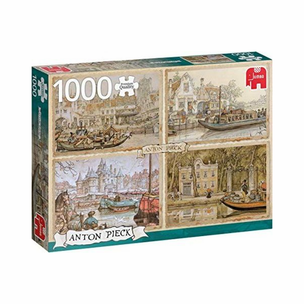 Jumbo hlavolam Anton Pieck, průplavové čluny