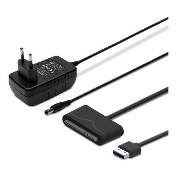 SAVIO AK-39 USB 3.0 - SATA III 3,5"/2,5" HDD & AC Černá