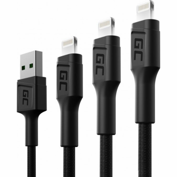 Green Cell USB Cable Set 3x Green Cell GC Ray USB kabel -...