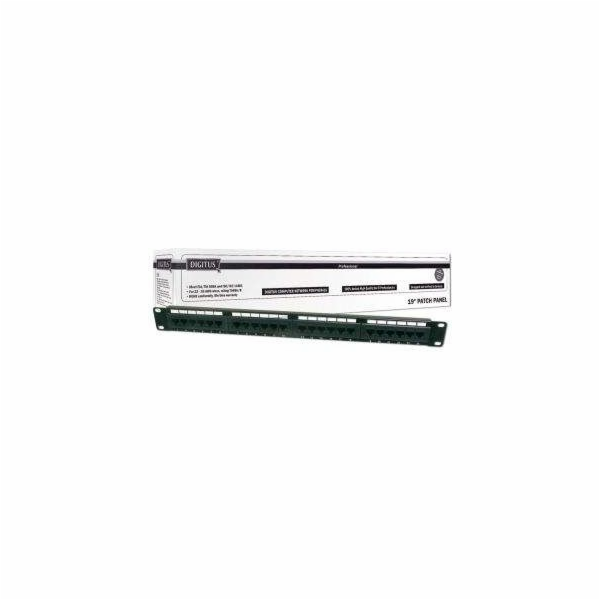 Digitus 19" 24 porty, kat.5e, U/UTP, 1U Patch panel