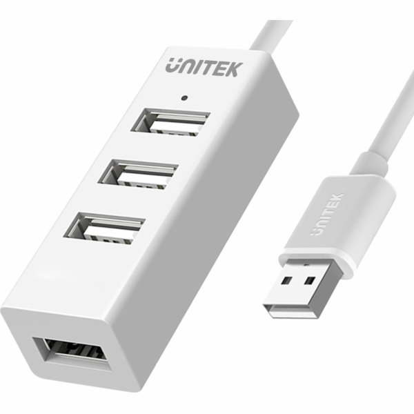 HUB USB Unitek Y-2146 4x USB 2.0 mini bílý
