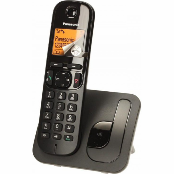 Černý stolní telefon Panasonic KX-TGB210PDB