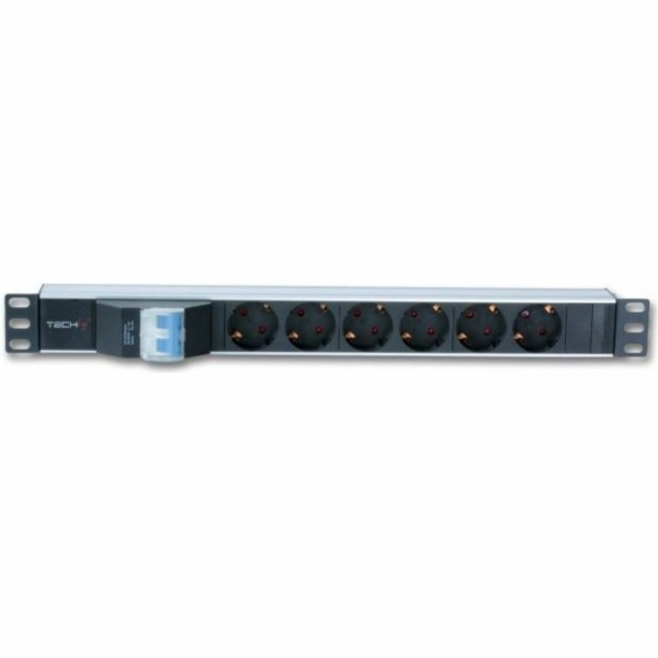 Techly Rack19 1U TechlyPro Schuko 3m černý (100471)