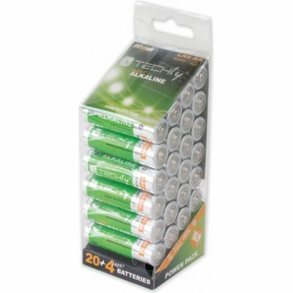Techly Bateria High Energy AA / R6 24 ks baterie