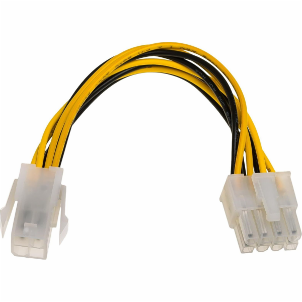 Akyga AK-CA-10 power cable Black  Yellow 0.15 m