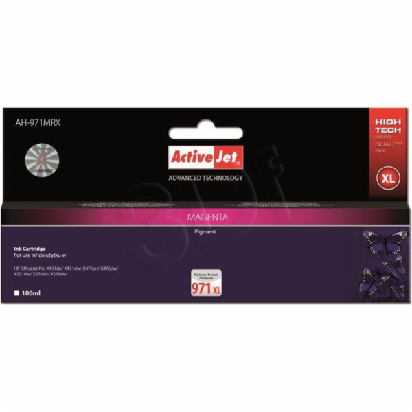 Activejet Inkoust AH-971MRX (náhradní inkoust HP 971XL CN...