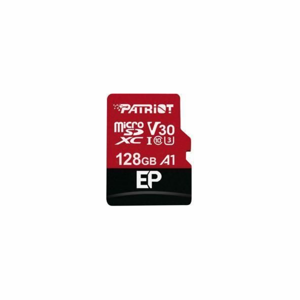 Karta Patriot EP MicroSDXC 128GB Class 10 UHS-I/U3 A1 V30...