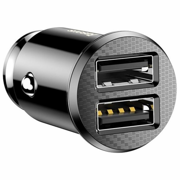 Autonabíječka Baseus Grain 2x USB 5V 3.1A (černá)