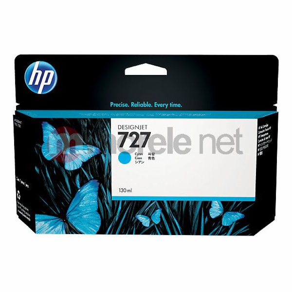 Inkoust HP azurový č. 727 (B3P19A)
