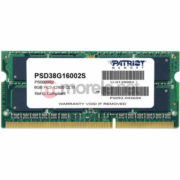 SO-DIMM 8 GB DDR3-1600, Arbeitsspeicher