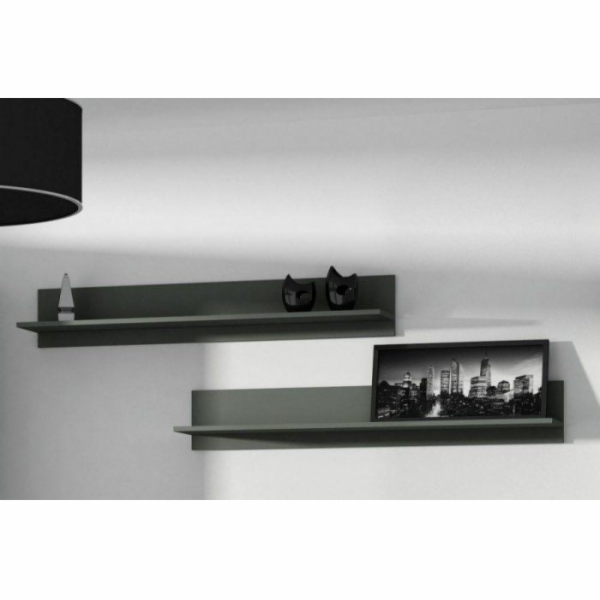 Cama sada dvou polic 125cm SOHO černá matná