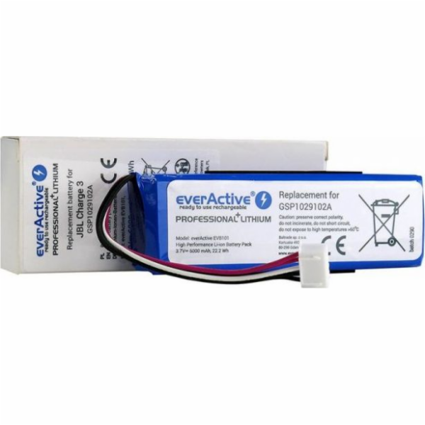 Rechargeable battery everActive EVB101 to bluetooth speak...