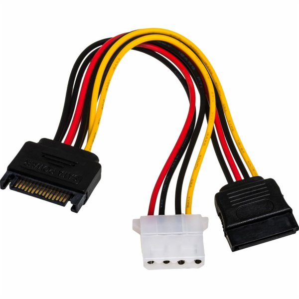 Akyga AK-CA-32 SATA cable 0.15 m Black  Red  Yellow