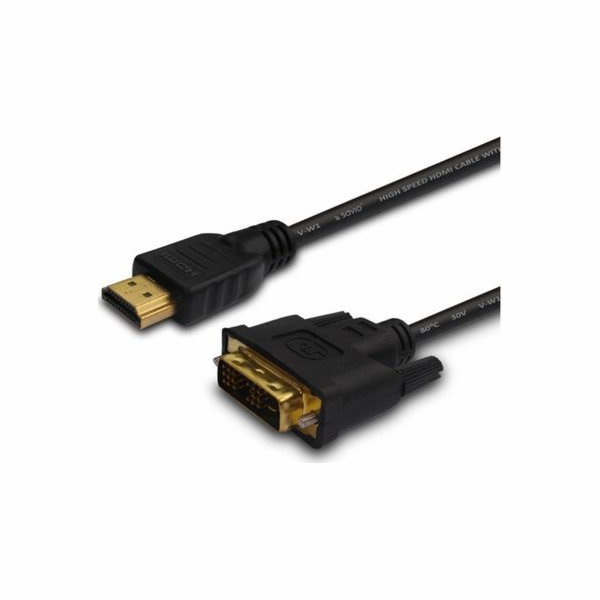 Savio CL-10 video cable adapter 1.5 m DVI HDMI Type A (St...