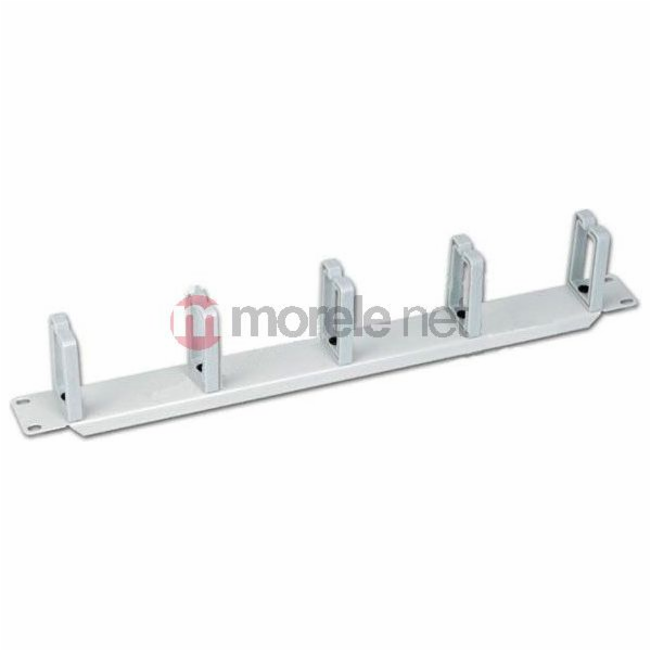 Cable Organizer 1U 19  5 Plastic Brackets  Grey ALANTEC