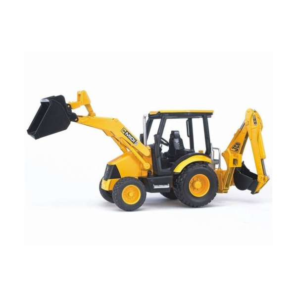 Bruder Traktor JCB MIDI čelní nakladač s bagrem