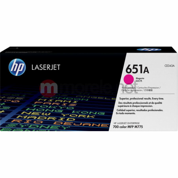 HP toner purpurový 651A (CE343A)
