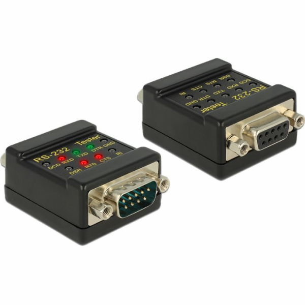 Delock RS-232 Tester DB9 female > DB9 male - Testovací za...