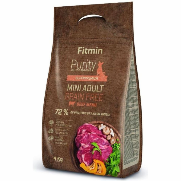 Fitmin Dog Purity GF Adult Mini hovězí 4 kg