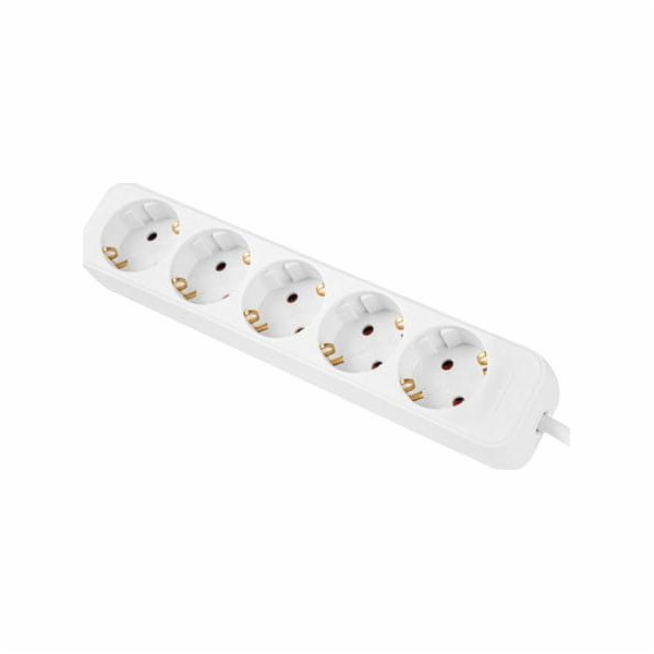 Lanberg Prodlužovací šňůra 3m bílá 5x 230V Schuko