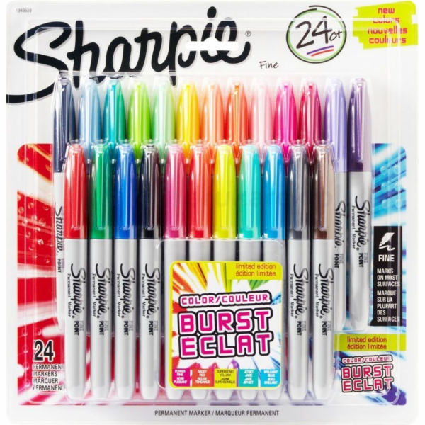 Permanentní popisovač Sharpie Fine sada 24 barev