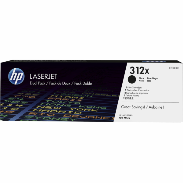 HP toner CF380XD č. 12X (2 x černý)
