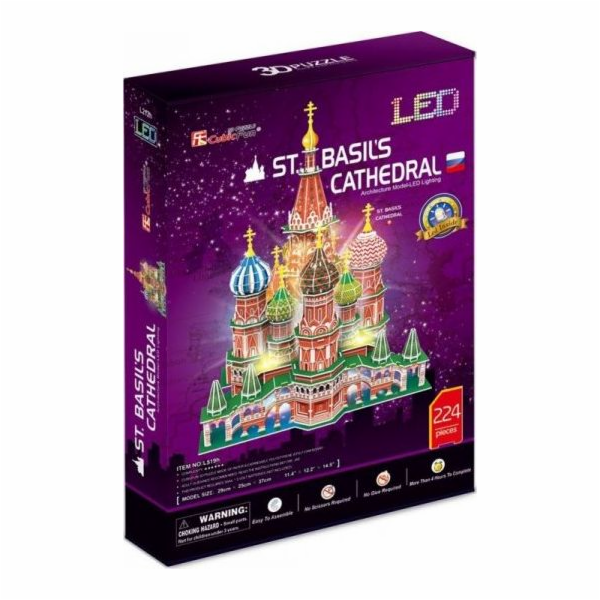 PUZZLE 3D LED ST. BAZALKY - L519H