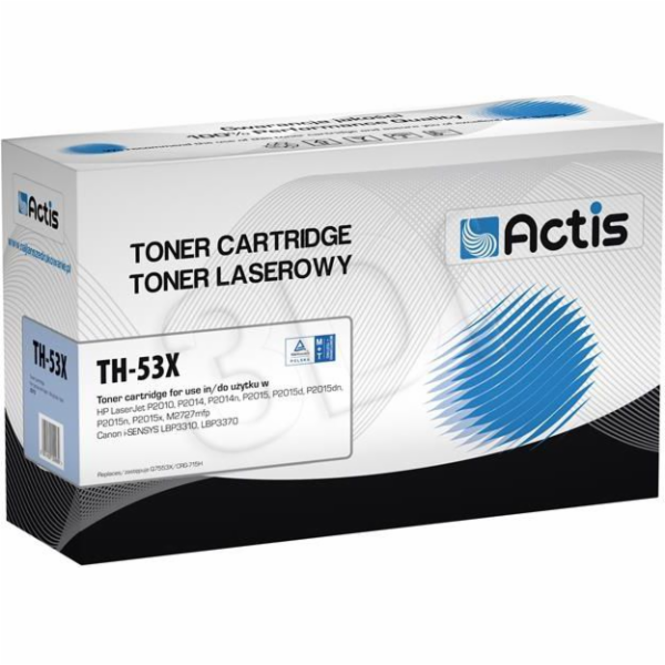 Actis Tonerová kazeta TH-53X (náhrada za HP 53X Q7553X, C...